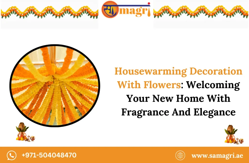 Housewarming decoration with flowers