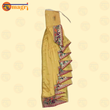 Gudhi  with Sugar Mala Yellow